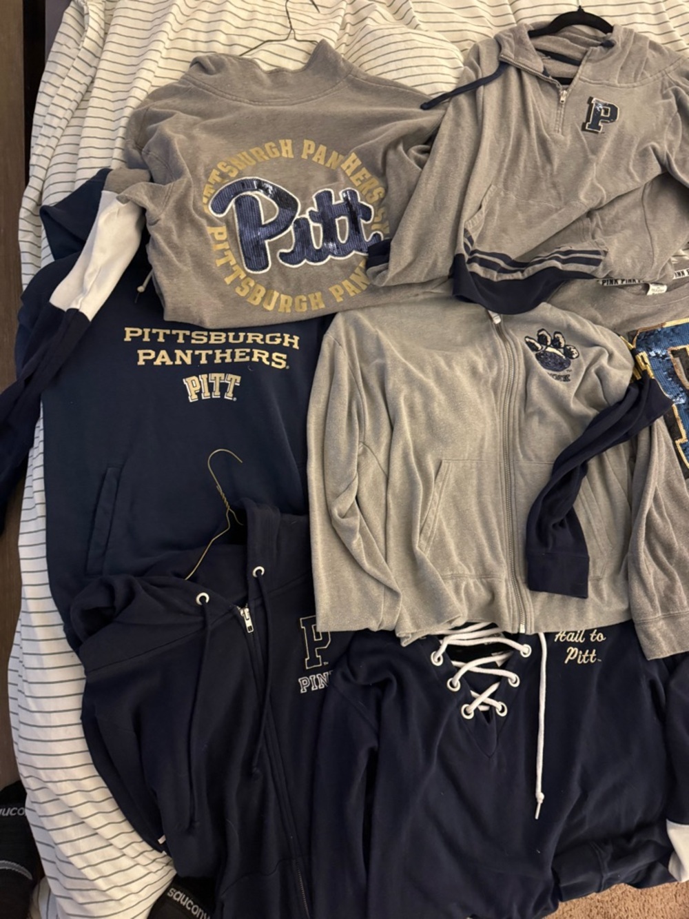 Pitt / Pittsburgh Panthers Assorted Hoodies & Jackets - Navy & Gray